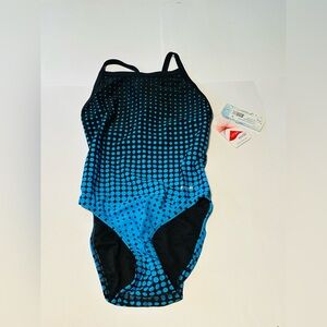 Sporti Molecule Thin Strap One Piece Swimsuit Size: 30